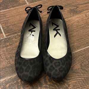 Dark Leopard Print Women's Flats